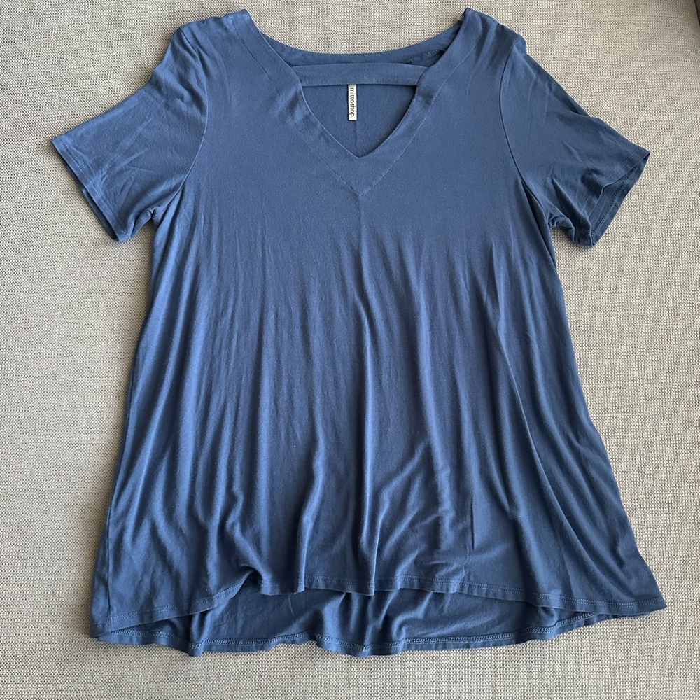 Navy Mittoshop Tee Blouse